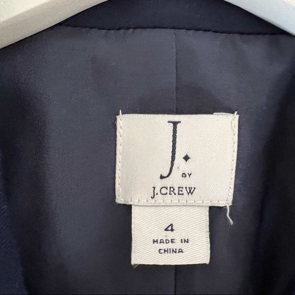 Womens J Crew navy blue blazer, size 4 - Picture 4 of 10